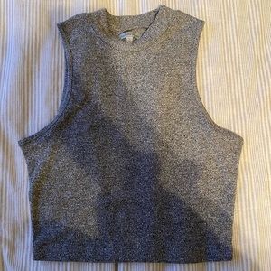 S Charlotte Russe Heather Gray Halter Top